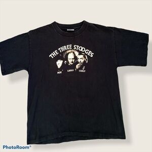 The three stodges true vintage black T-shirt